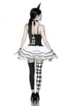 Kleid, Stulpen, Slip, Halskrause, Haarreif